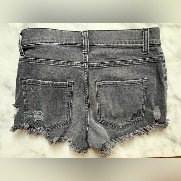 4 for $20 | Express | High Waisted Cutoff Shorts - Picture 2 of 3